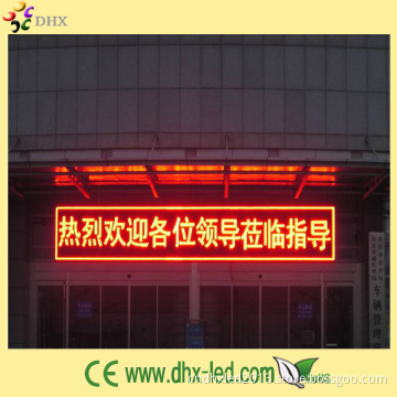 P10 Single Color LED Semi-Outdoor Display Screen Sign
